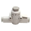 New – Open box Lot of 2 SMC AS4002D-10 Inline Flow Control Fitting, 1.0MPa, 10mm OD Tube
