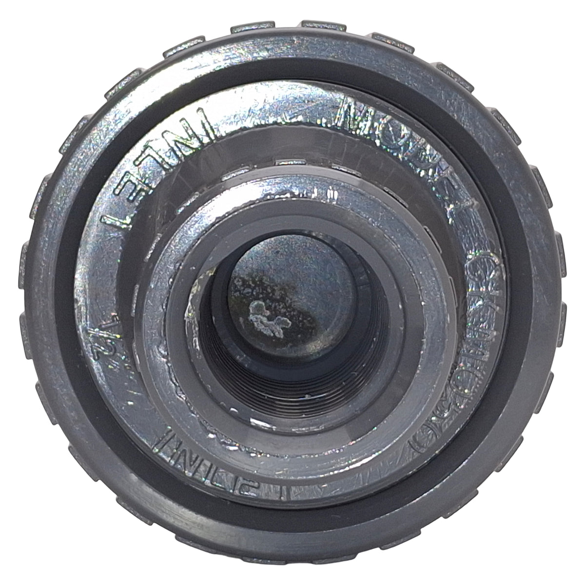 Used Plast-O-Matic CKM050V-PV Check Valve, Normally Closed, PVC, 150psi, 1/2in NPT