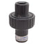Used Plast-O-Matic CKM050V-PV Check Valve, Normally Closed, PVC, 150psi, 1/2in NPT