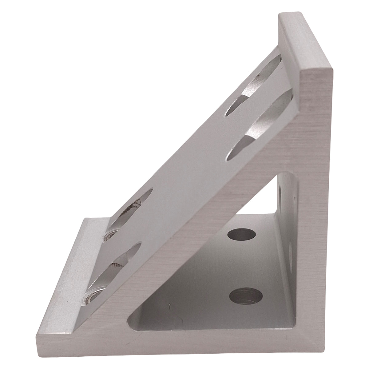 Used Lot of 2 Parker 20-103 Aluminum Machined Gusset Corner Bracket, 77 x 77 x 74mm
