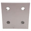 Used Lot of 2 Parker 20-103 Aluminum Machined Gusset Corner Bracket, 77 x 77 x 74mm