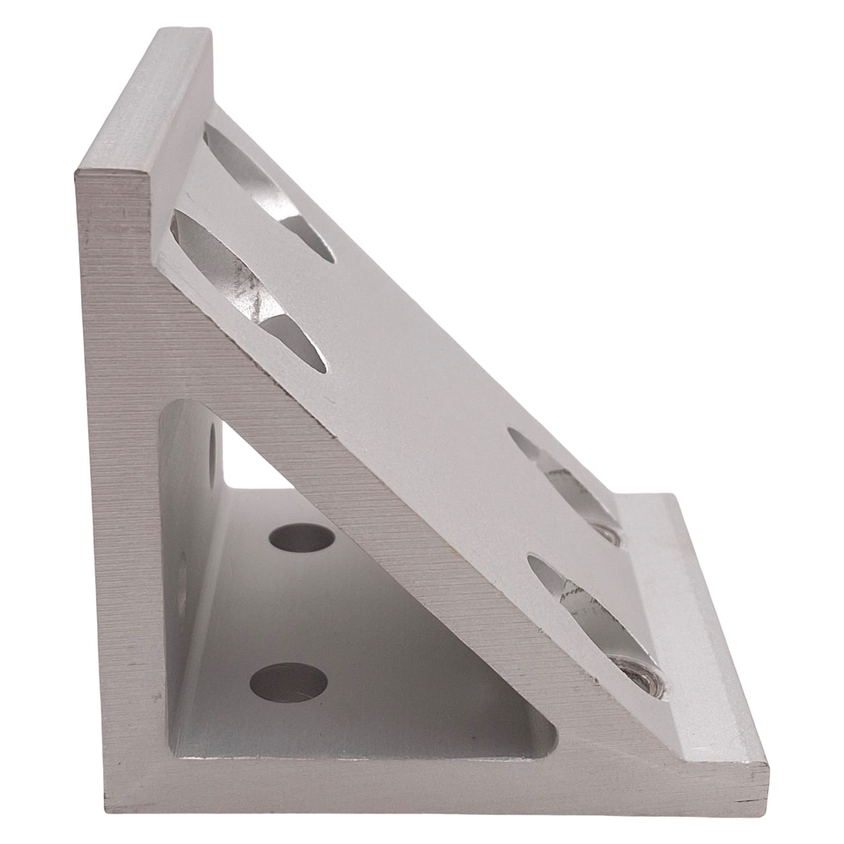 Used Lot of 2 Parker 20-103 Aluminum Machined Gusset Corner Bracket, 77 x 77 x 74mm