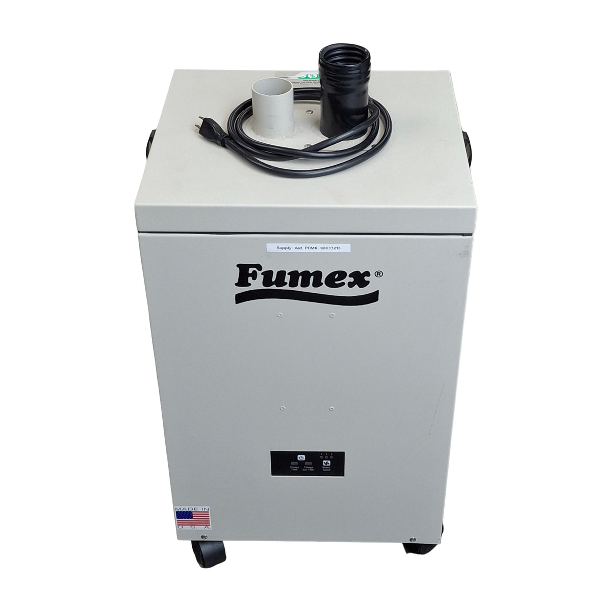 Used Fumex FA1-D Fume Extractor, Dual 2x2in Port, 59dBA, 120VAC, 165CFM