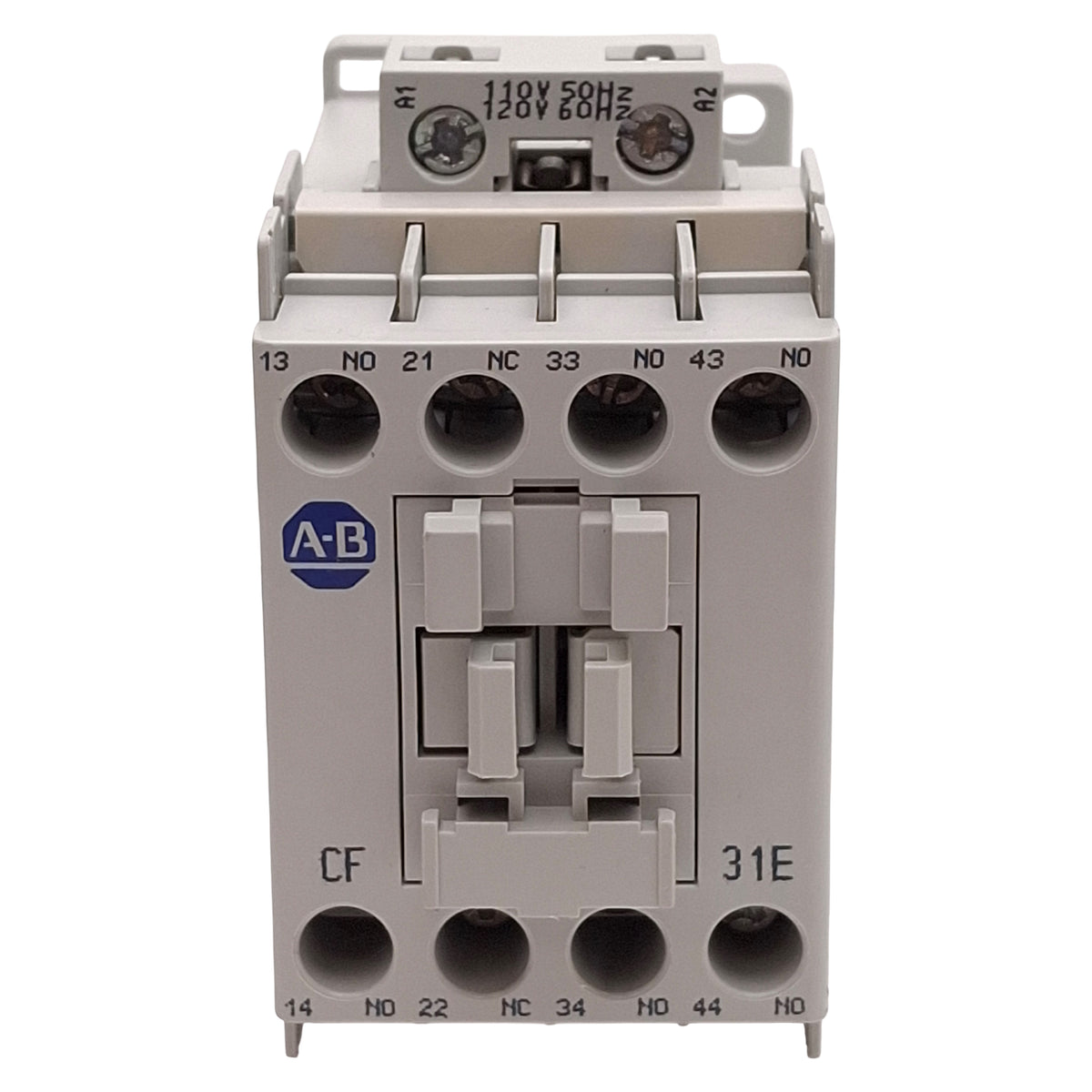 Used Allen Bradley 700-CF310D IEC Control Relay, 3NO+1NC, 25A 600VAC, 110/120VAC Coil