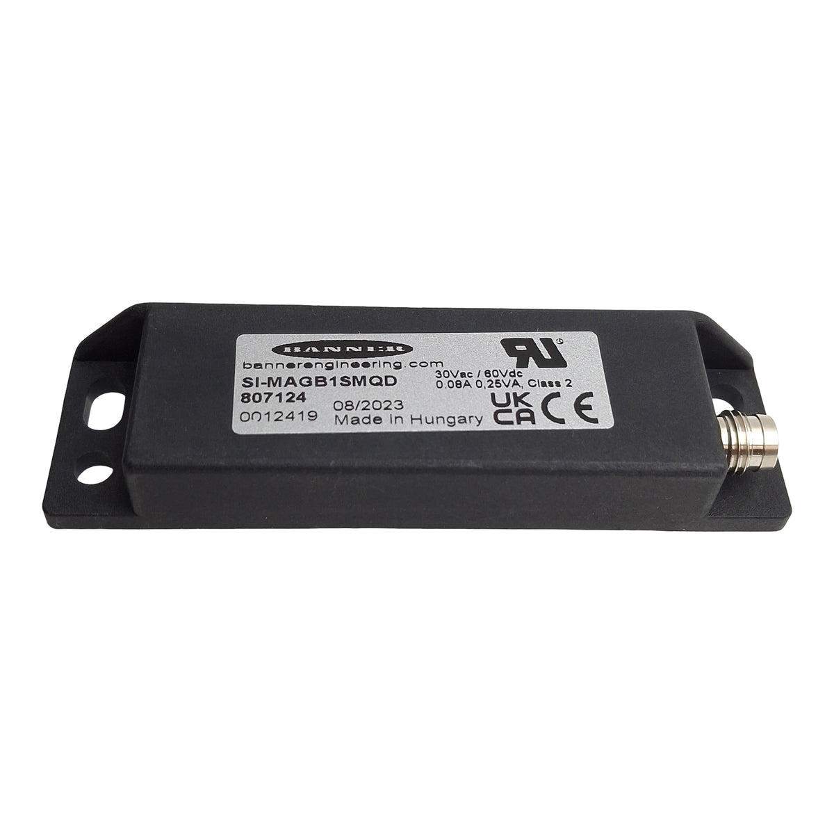 New Banner Engineering Si-MAGB1SMQD Magnetic Switch, 88mm x 25mm, 4-Pin M8, 1NO&1NC