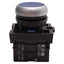 Used Eaton M22-DL-B-K10-W Blue Illuminated Momentary Pushbutton 1NO 12-30VAC/DC Lamp
