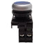 Used Eaton M22-DL-B-K10-W Blue Illuminated Momentary Pushbutton 1NO 12-30VAC/DC Lamp