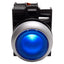 Used Eaton M22-DL-B-K10-W Blue Illuminated Momentary Pushbutton 1NO 12-30VAC/DC Lamp