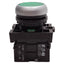 Used Eaton M22-DL-G-K10-W Green Illuminated Momentary Pushbutton 1NO 12-30VAC/DC Lamp