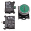Used Eaton M22-DL-G-X1-K10-G Green Illuminated Momentary Pushbutton 1NO 85-264VAC LED