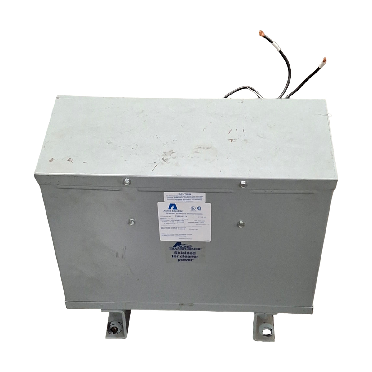 Used Acme Electric T3533111S Step Down Transformer 480VAC Δ Pri, 208Y/120VAC WYE 2nd