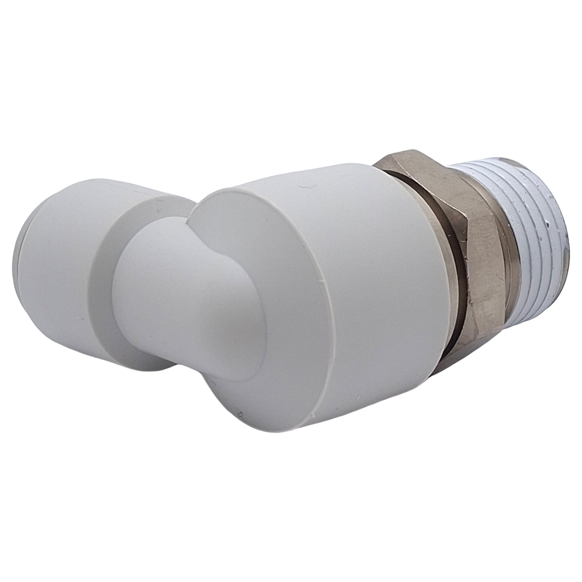 New SMC KXL12-04S Pneumatic Elbow Fitting, ø12mm One-Touch Tube to R1/2 Male, 1.0MPa
