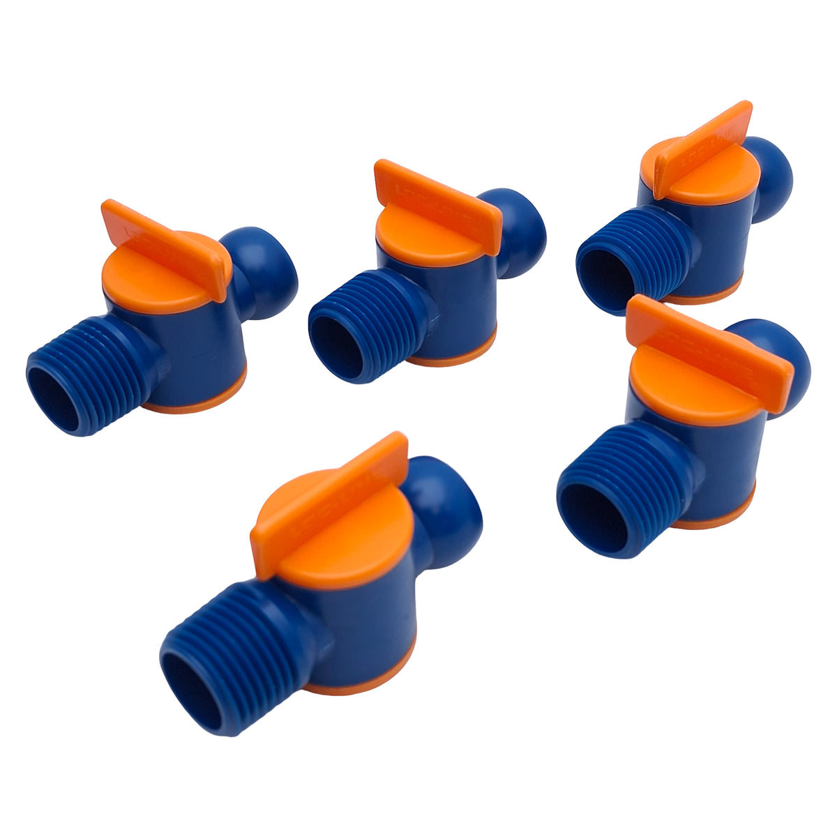 New – Open box Lot of 5 Loc-Line 39852 Flow Control Valve For Modular Hose Systems, 1/2 NPT
