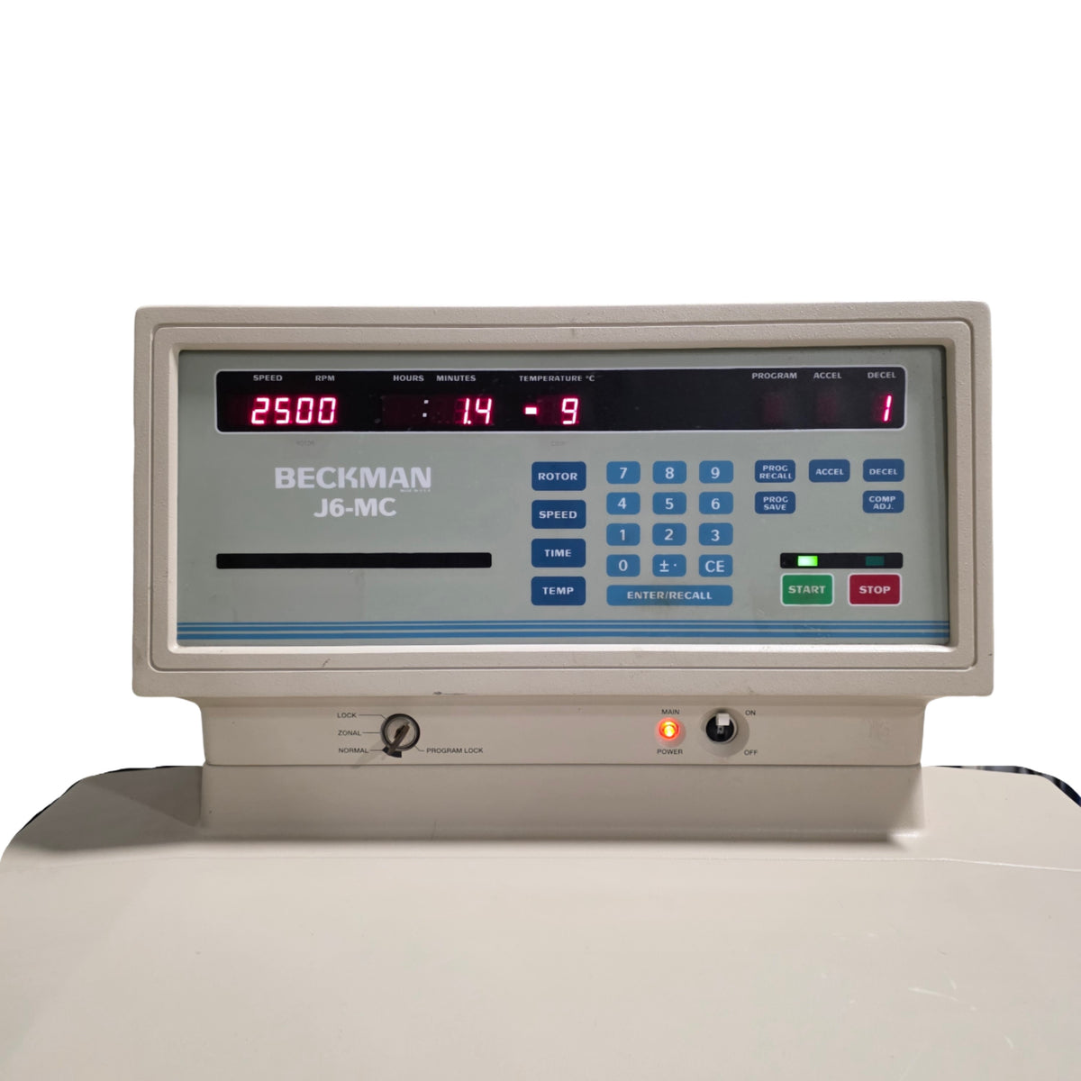 Used Beckman Coulter J6-MC High Capacity Refrigerated Centrifuge 6000RPM, -20 To 40°C
