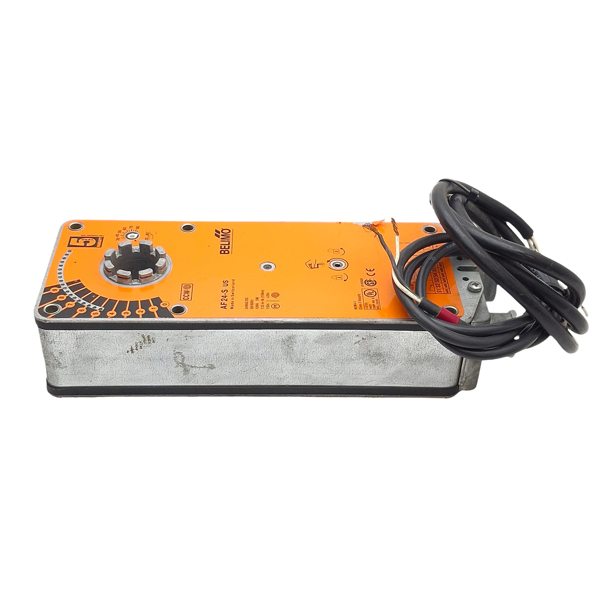 Used Belimo AF24-SUS Spring Return Actuator, 133 in-lb, Two SPDT Switches, 24V Motor