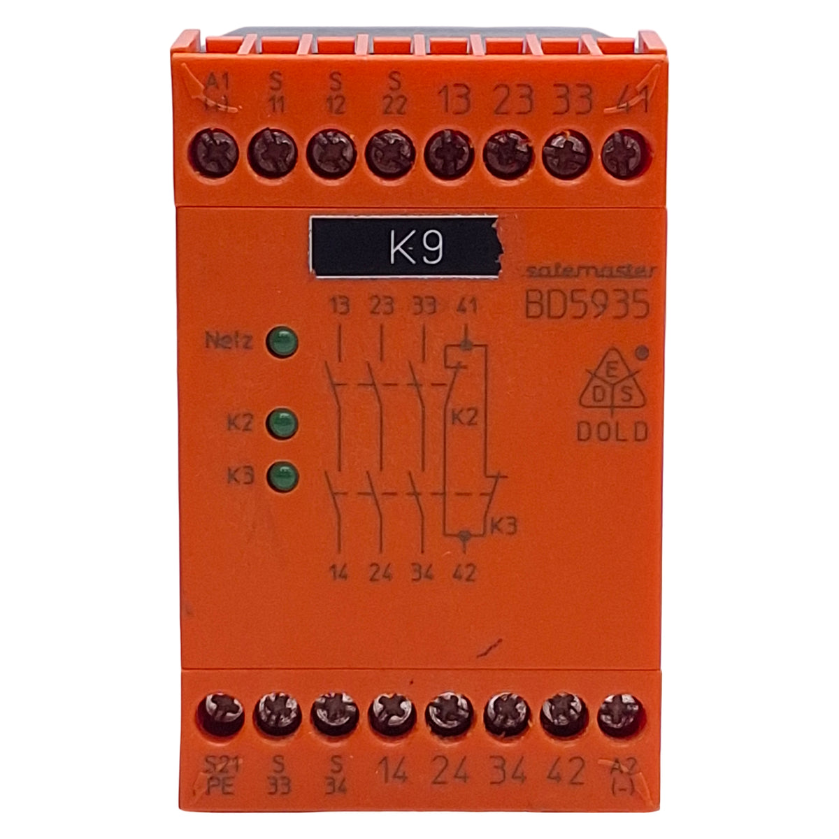 Used Dold BD5935.48 Safemaster Emergency Stop Module, Continuous, 3 NO 1 NC, 24VDC