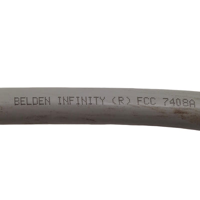 Used Belden 7408A Infinity Flexible Automation Cable, 25C, 20AWG, 600V, Gray, 90ft