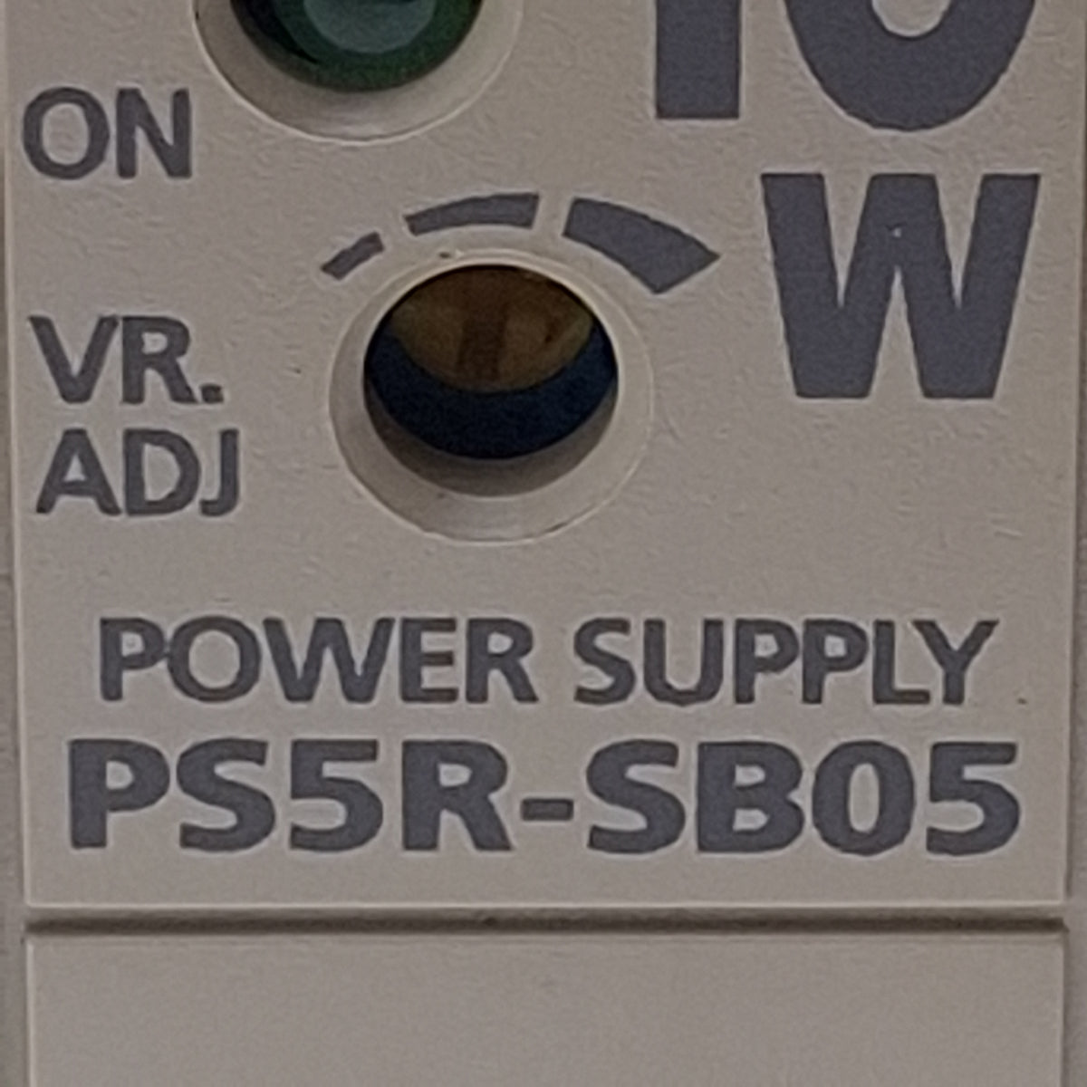 Used Idec PS5R-SB05 Power Supply, 100-240VAC In, 10W 2A 5VDC Out, DIN Rail