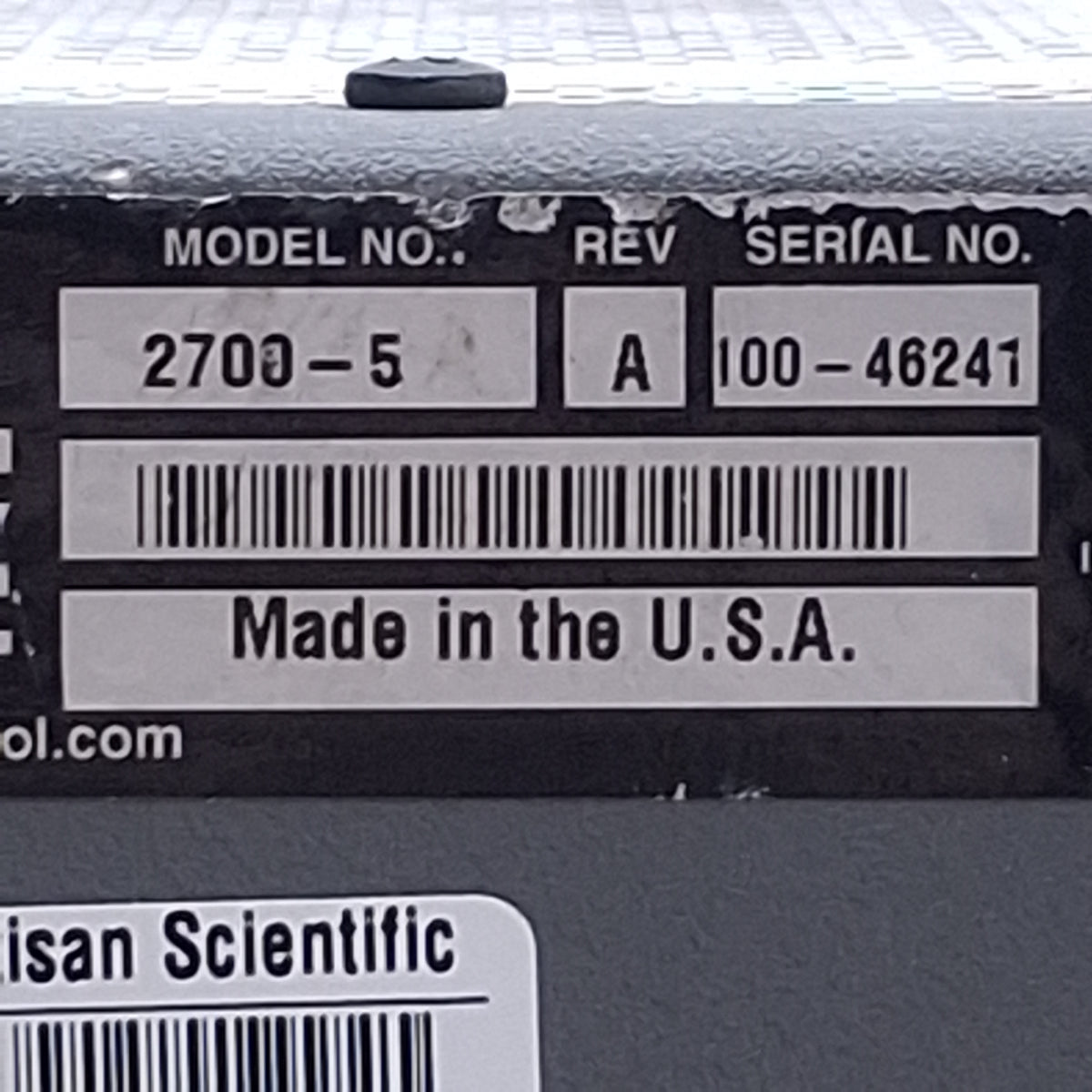 Used Control Technology 2700-5 Automation Controller System 5-Slot, 120/240VAC
