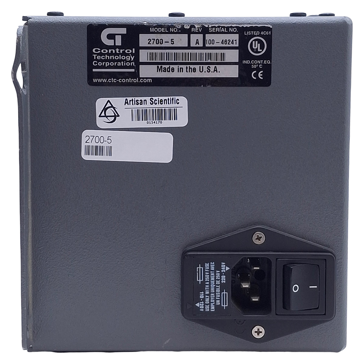 Used Control Technology 2700-5 Automation Controller System 5-Slot, 120/240VAC