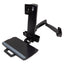 Used Ergotron 45-230-200 Wall Mount Combo Arm, 6-18lbs, 39in Extension, VESA 75/100