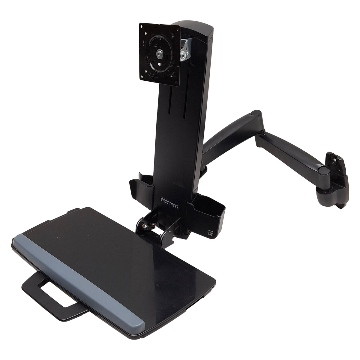 Used Ergotron 45-230-200 Wall Mount Combo Arm, 6-18lbs, 39in Extension, VESA 75/100