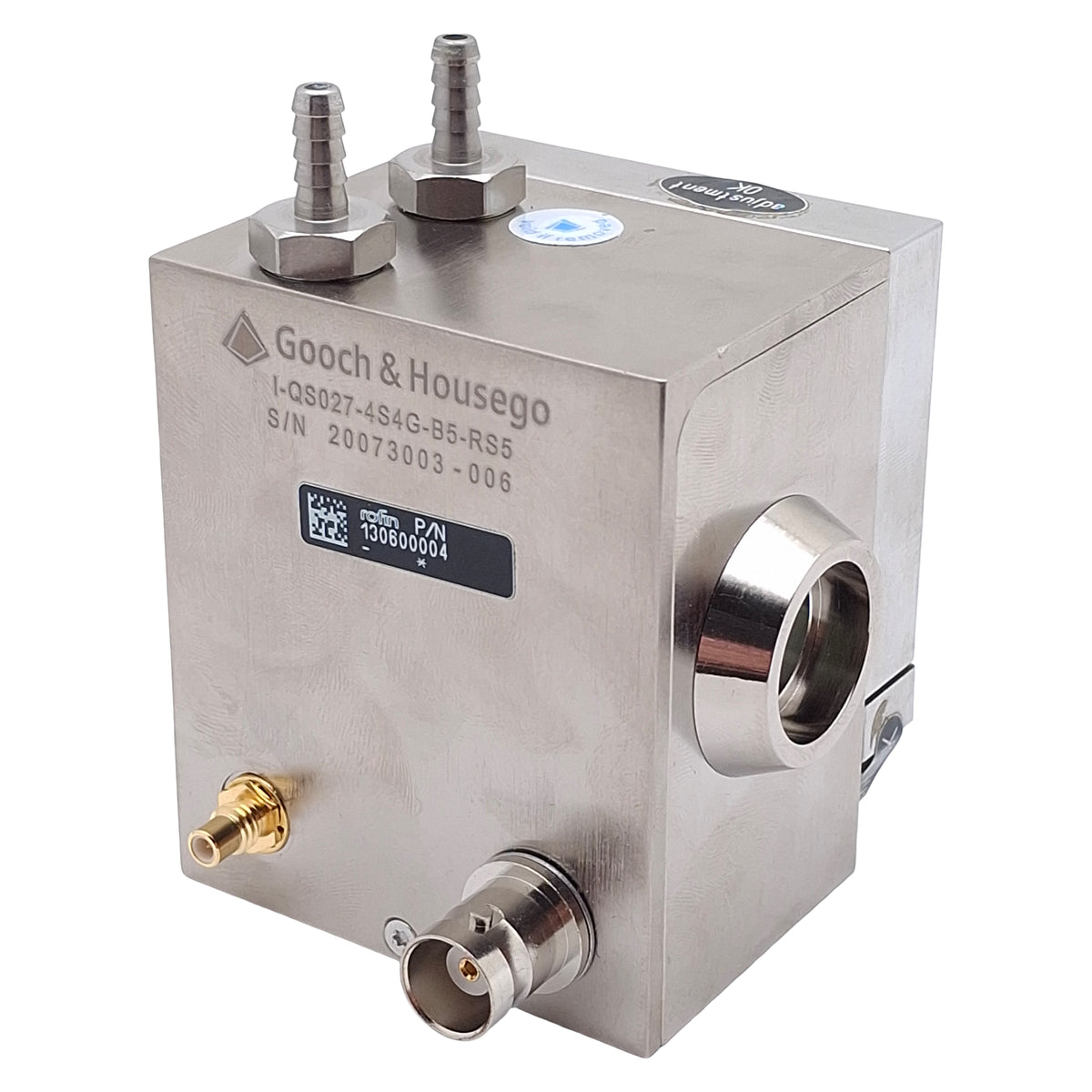 Used Gooch & Housego I-QS027-4S4G-B5-RS5 Acousto-Optic Q-Switch, 1064nm, 27.12MHz