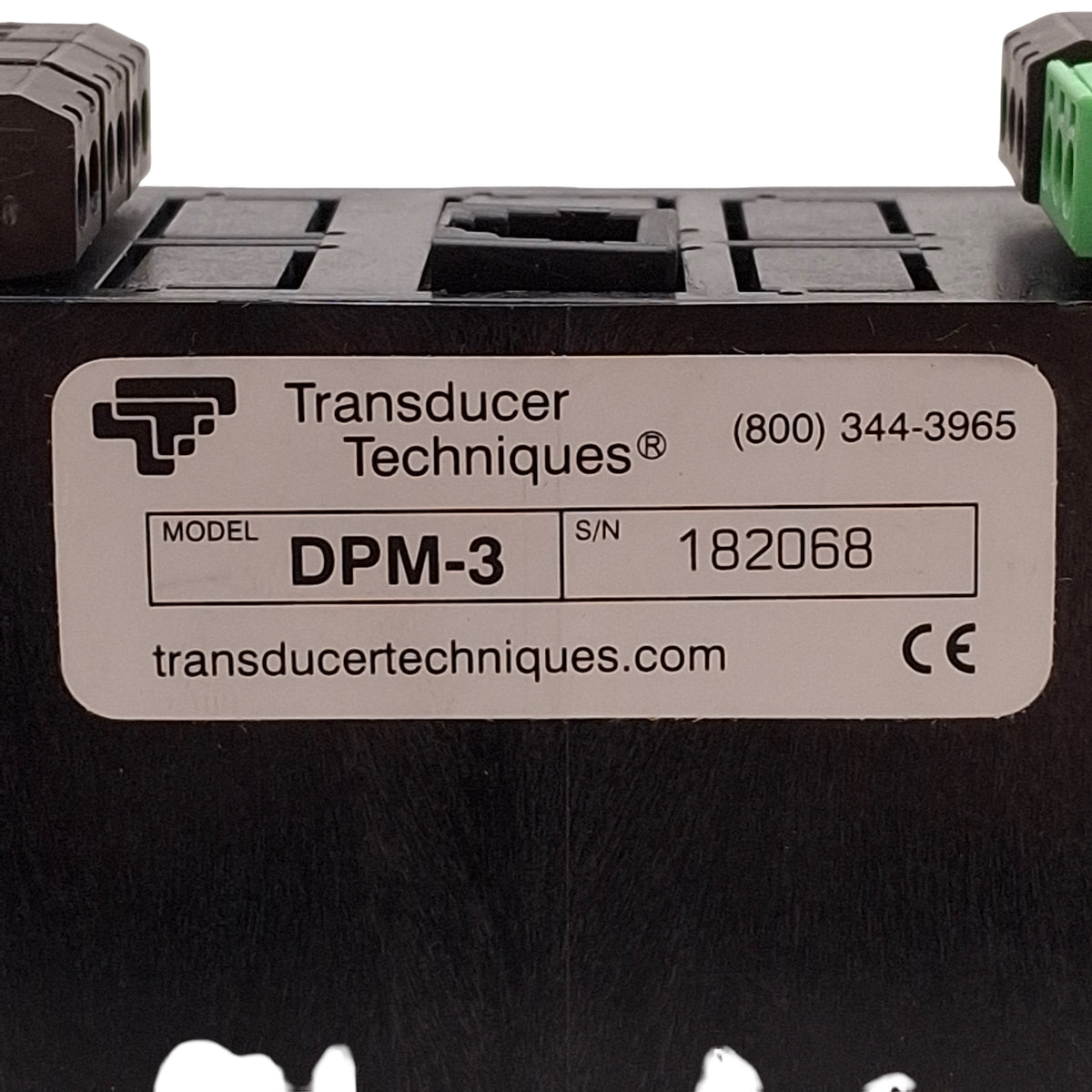 Used Transducer Techniques DPM-3-OPT-T Load Cell Display, RS-232, 12-32VAC/10-48VDC
