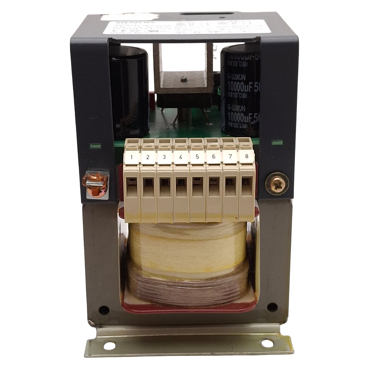 Used Siemens 4AV2297-0EA00-0A SIDAC-S Power Supply, 220-480VAC Prim, 24VDC 6A Sec
