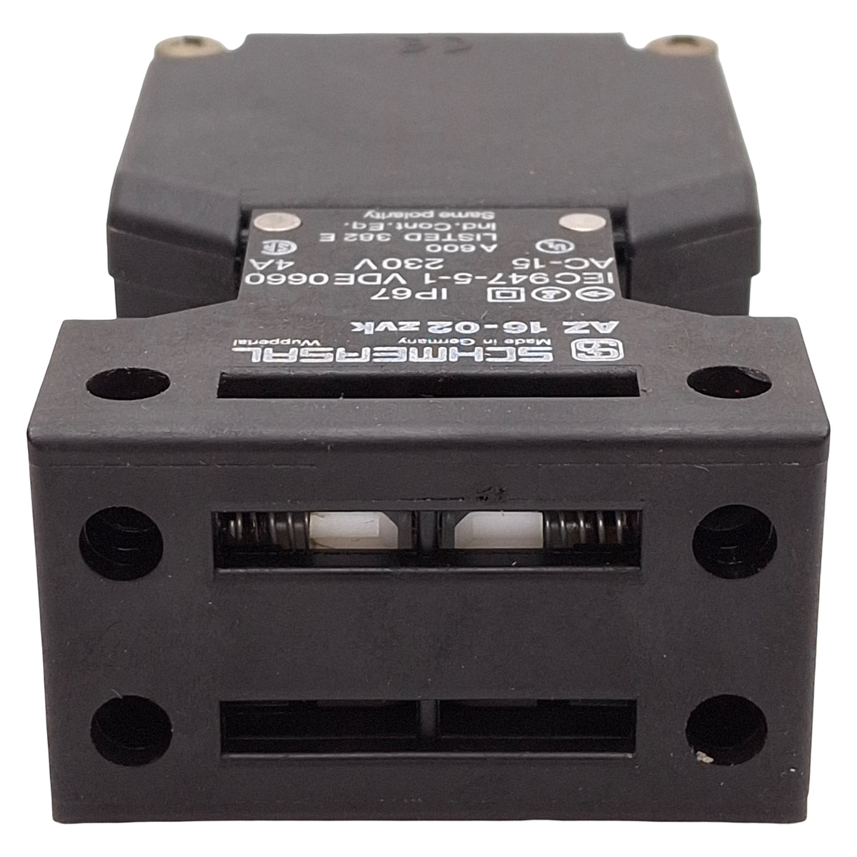 Used Schmersal AZ 16-02ZVK-M16 Safety Interlock Switch, 2NC, 230VAC/24VDC 4A *No Key*