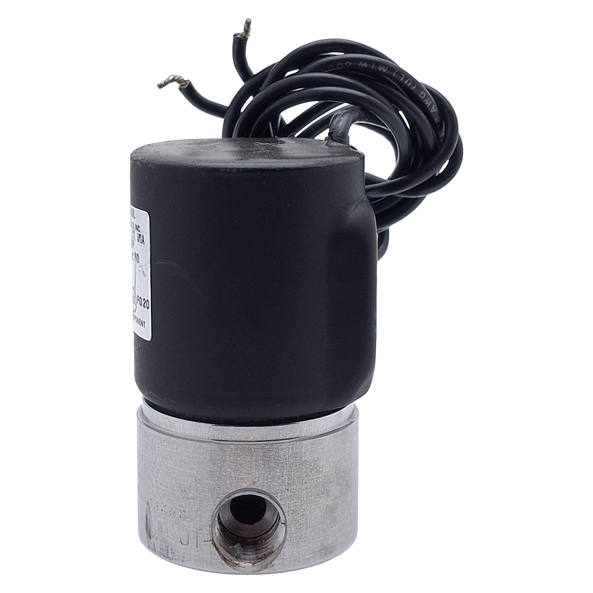 Used Peter Paul 22X06370GP Solenoid Valve, 2-Way NC, 1/4in NPT, 300psi, 120VAC Coil