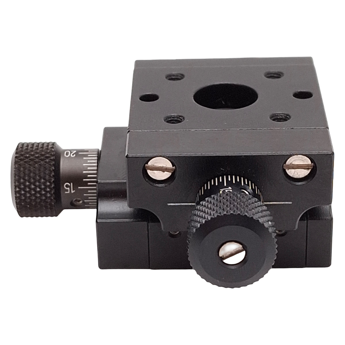 Used OWIS MKT 30 Miniature XY Positioning Stage, 3mm Travel, 0.25mm Pitch, 5µm Grad