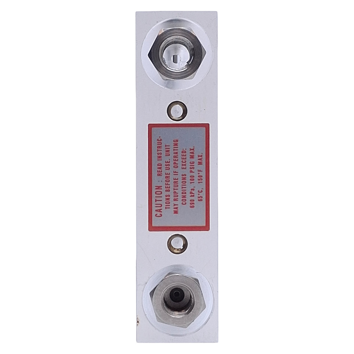 Used Dwyer VFA-6-SSV Flow Meter 4-30SCFH Argon, 1/8 NPT, 100psi 120°F Max, 2in Length