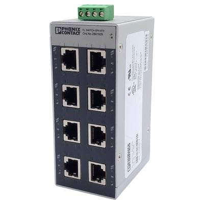 Used Phoenix Contact FL SWITCH SFN 8TX Network Switch, 8x 10/100Mbps Ethernet, 24VDC