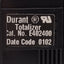 Used Durant E402400 Totalizer Counter, 8-Digit LCD, Uni-Directional Count Up, 10kHz