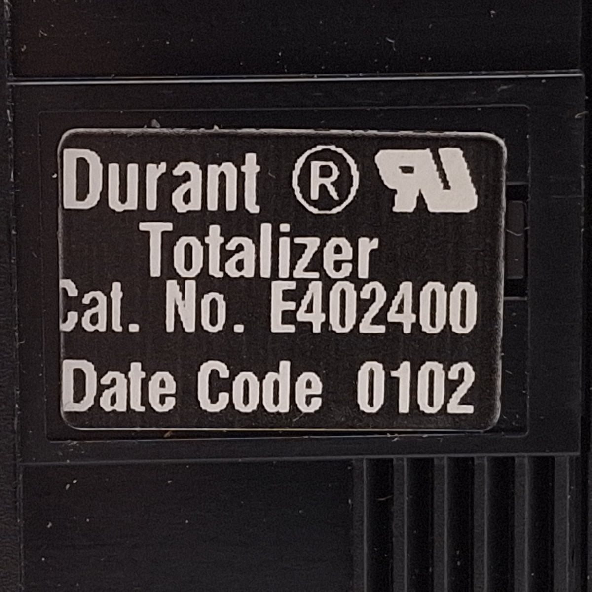 Used Durant E402400 Totalizer Counter, 8-Digit LCD, Uni-Directional Count Up, 10kHz