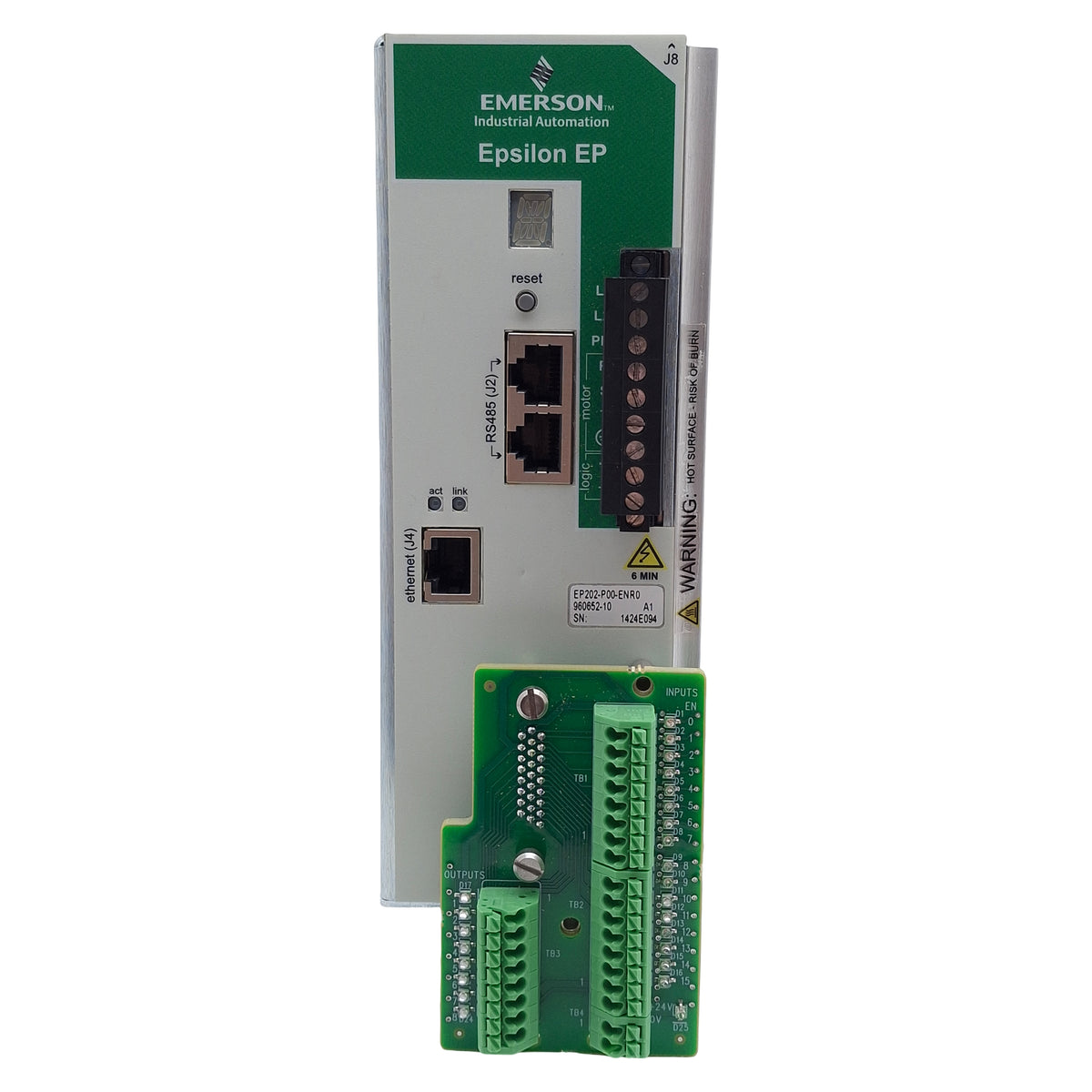 Used Control Techniques EP202-P00-ENR0 Servo Drive, Ø1 240VAC In, Ø3 220VAC 2.2A Out