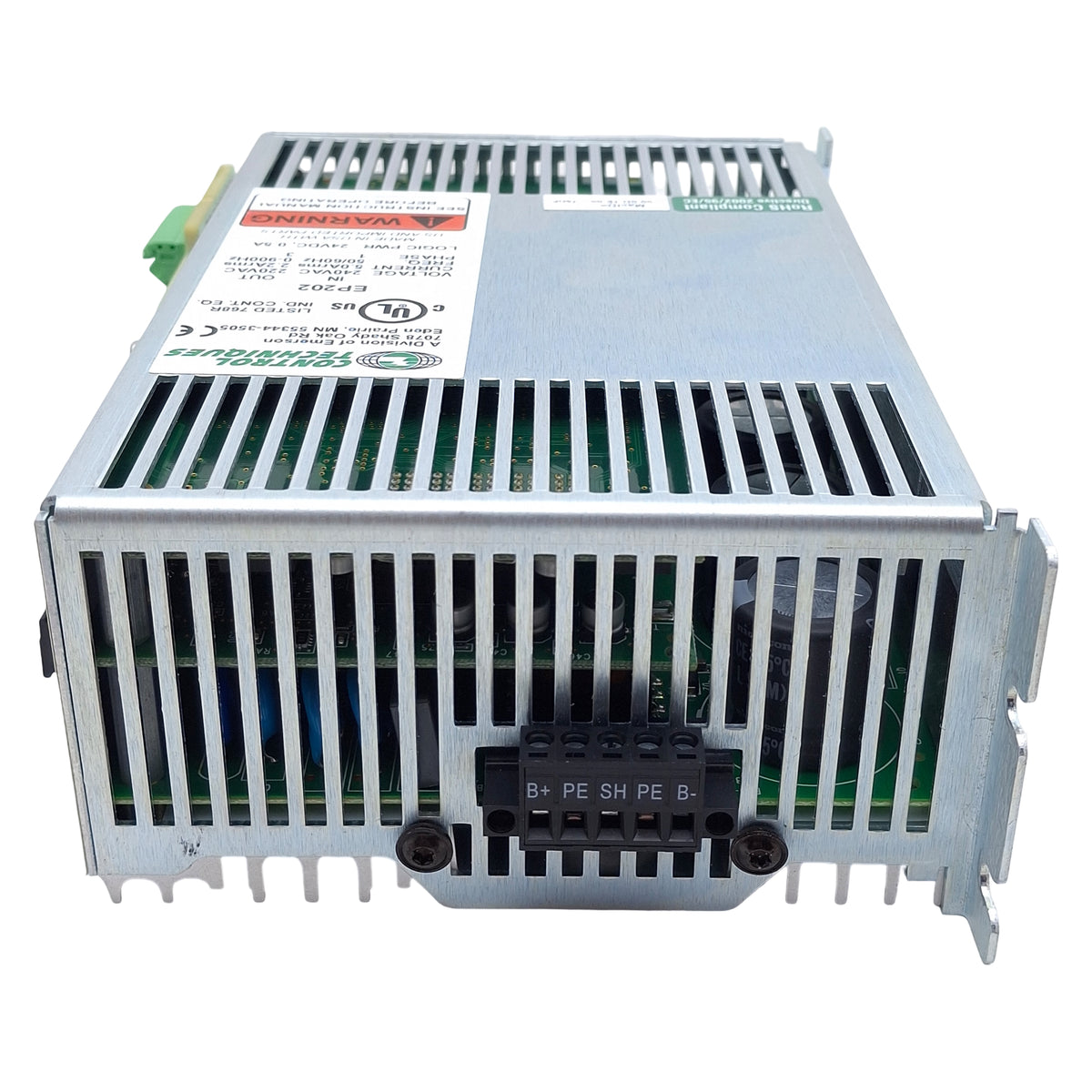 Used Control Techniques EP202-P00-ENR0 Servo Drive, Ø1 240VAC In, Ø3 220VAC 2.2A Out