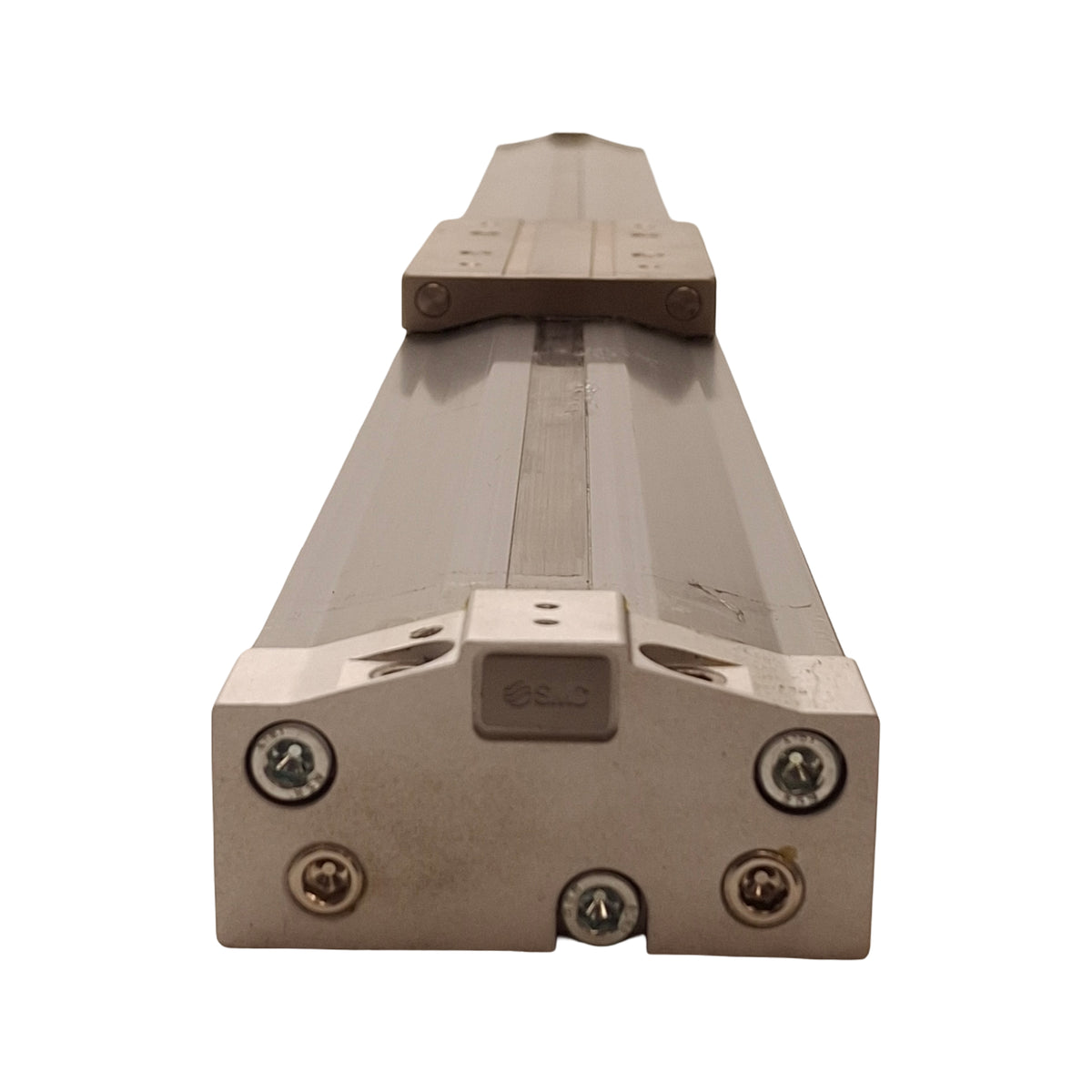 Used SMC MY3B32-700H Mechanical Rodless Cylinder 32mm Bore, 700mm Stroke, *Dings*