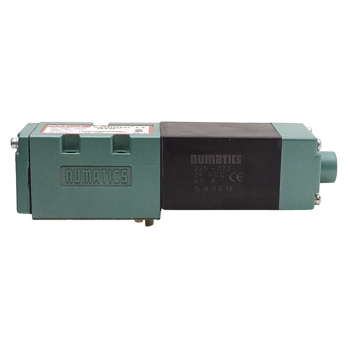 Used Numatics 152SA400M000061 Solenoid Valve, 4-Way 2-Position, 150psig, 24VDC Coil