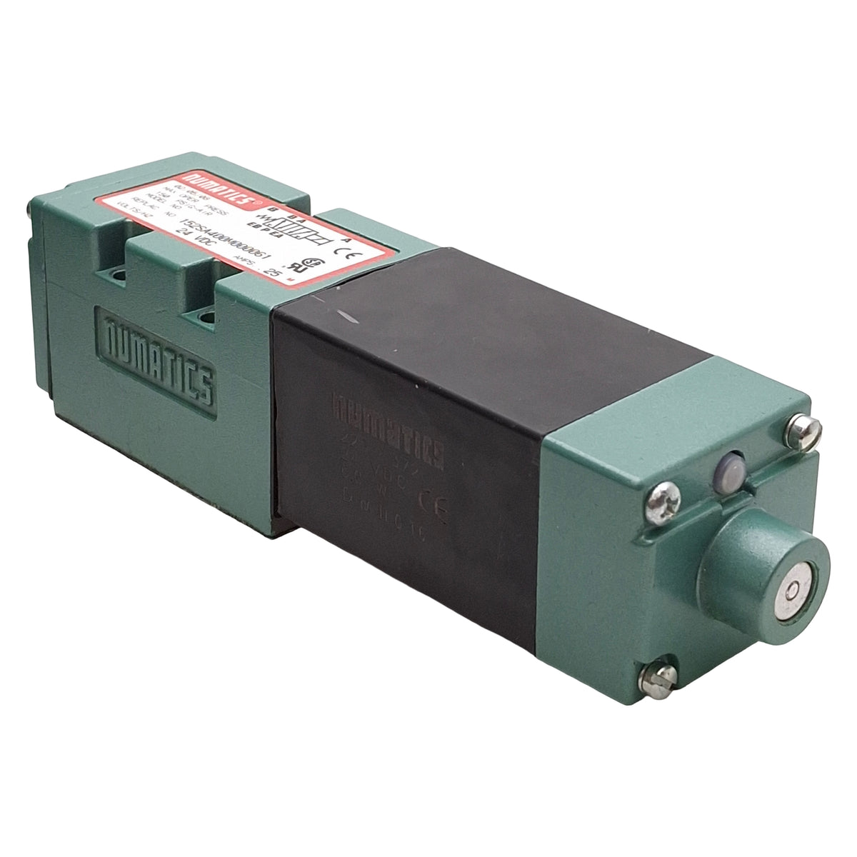 Used Numatics 152SA400M000061 Solenoid Valve, 4-Way 2-Position, 150psig, 24VDC Coil