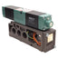 Used Numatics 082SS615M000061 Solenoid Valve, 4-Way 3-Position, 1/4 NPTF, 24VDC Coil