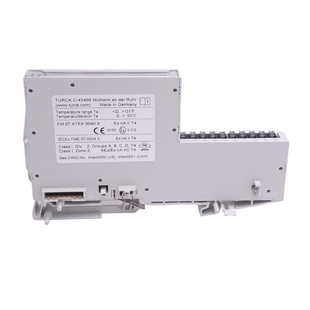 Used Turck BL20-E-8DI-24VDC-P Digital Input Module, 8-Point PNP Input, 24VDC