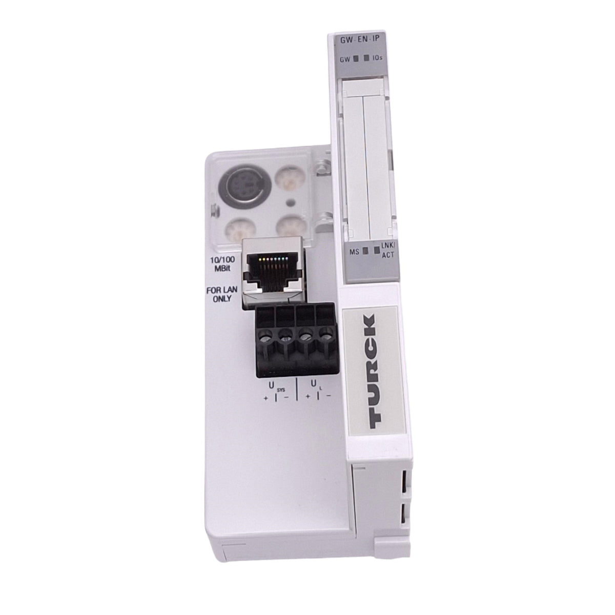 Used Turck BL20-GW-EN-IP Communication Gateway Module, Ethernet/IP 10/100Mbps, RJ45