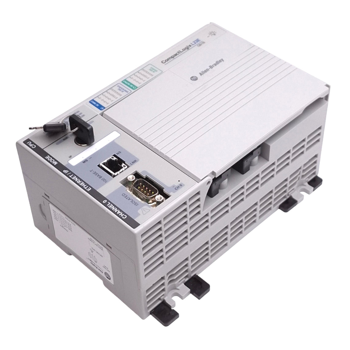 Used Allen Bradley 1769-L23E-QB1B Ser B CompactLogix Controller, 16DI 16DO, 24VDC
