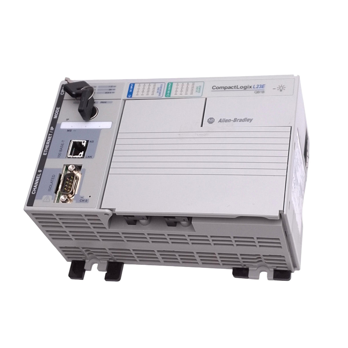 Used Allen Bradley 1769-L23E-QB1B Ser B CompactLogix Controller, 16DI 16DO, 24VDC