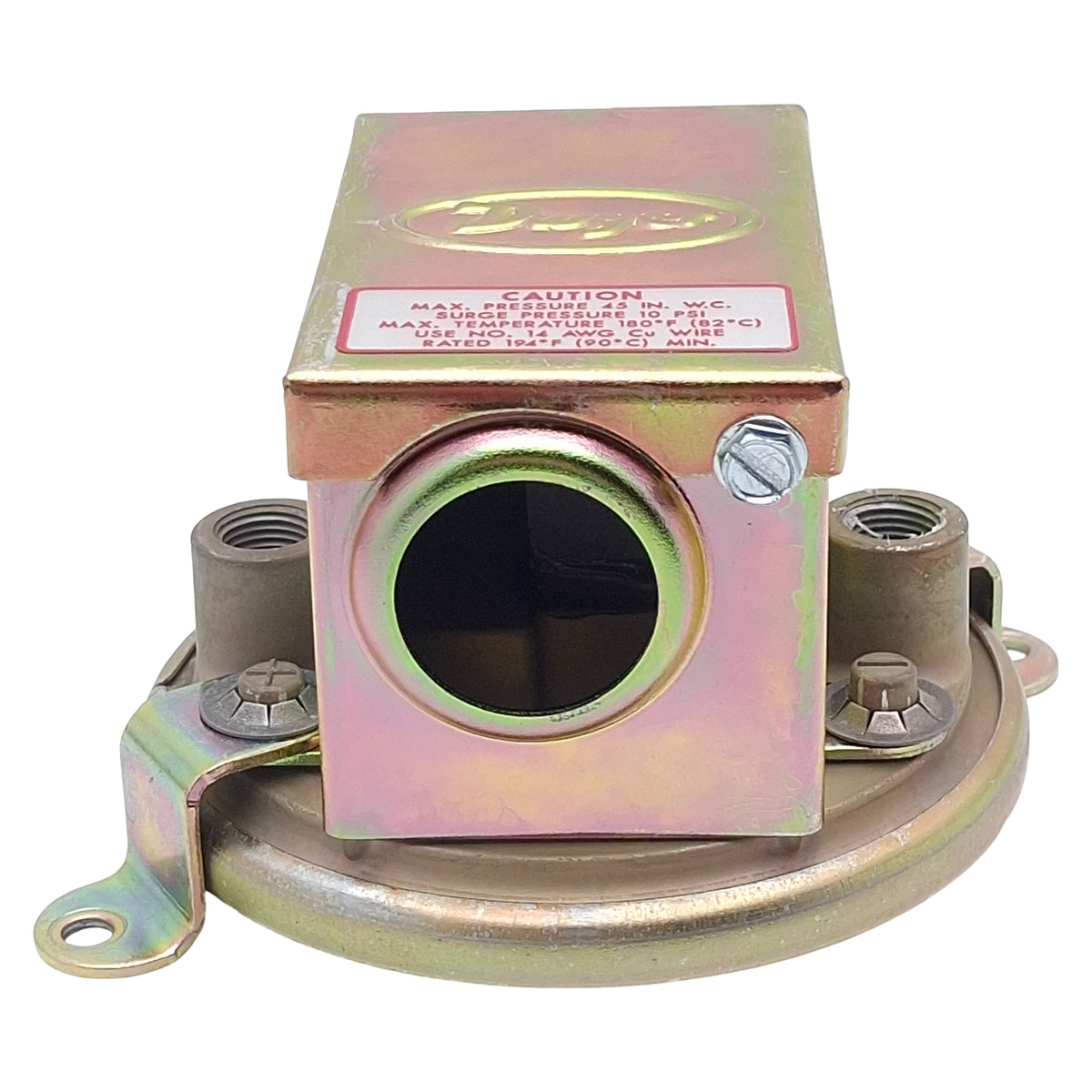 Used Dwyer 1910-00 Low Differential Pressure Switch, SPDT, 0.15-0.5in WC, 15A 480VAC