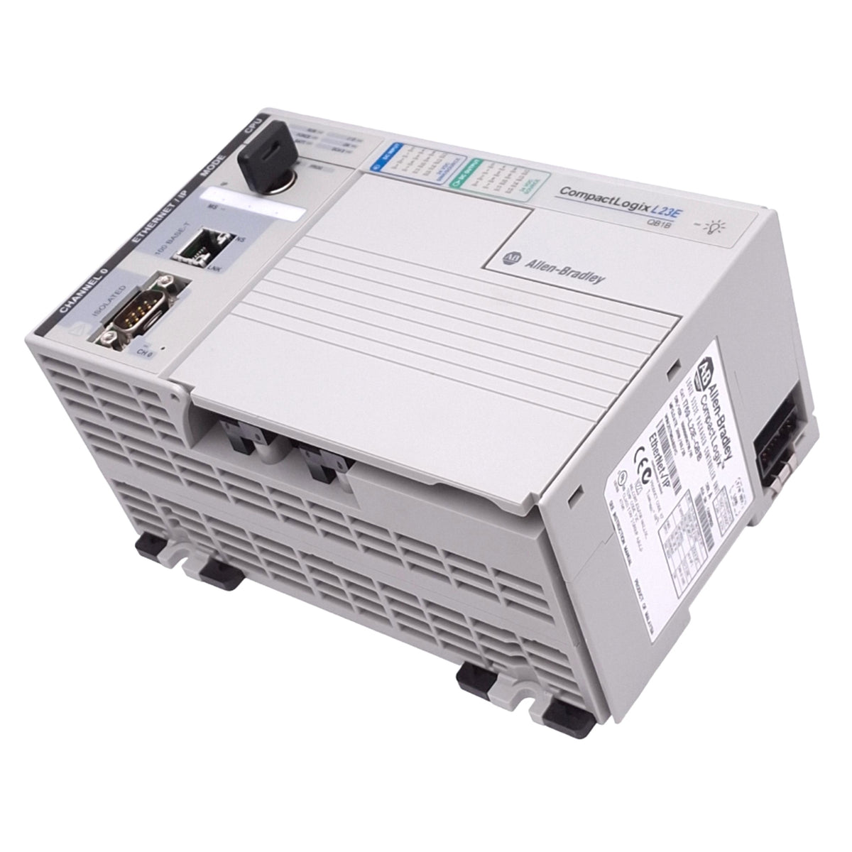 Used Allen Bradley 1769-L23E-QB1B Ser A CompactLogix Controller, 16DI 16DO, 24VDC