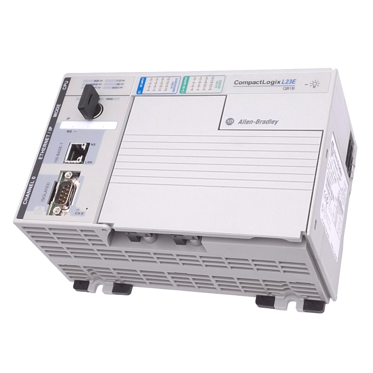 Used Allen Bradley 1769-L23E-QB1B Ser A CompactLogix Controller, 16DI 16DO, 24VDC