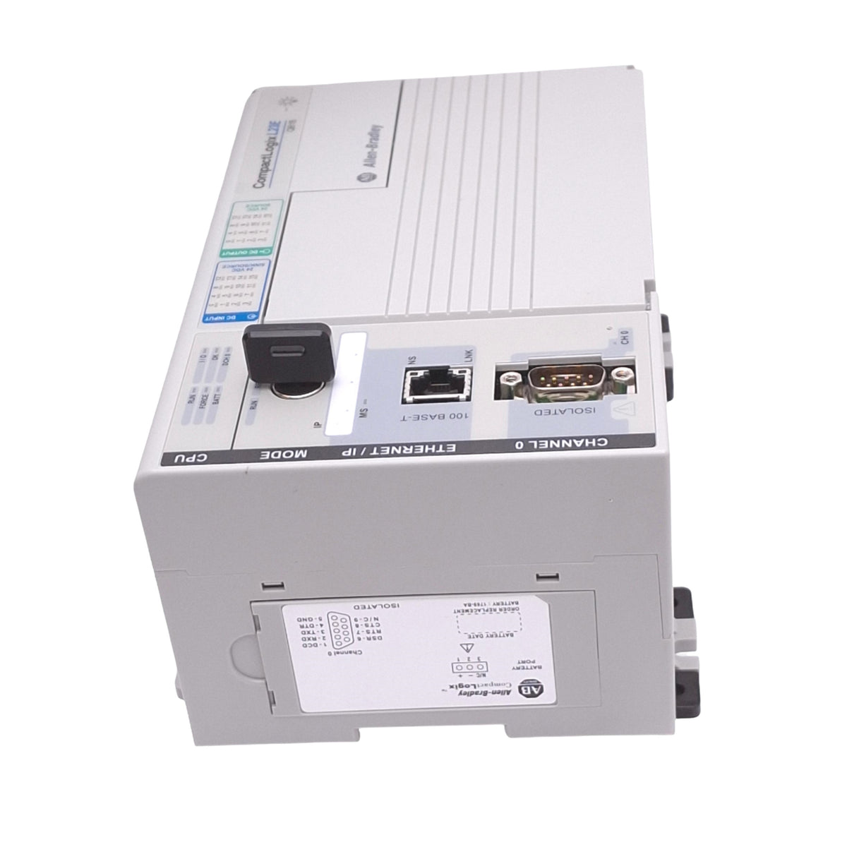 Used Allen Bradley 1769-L23E-QB1B Ser A CompactLogix Controller, 16DI 16DO, 24VDC